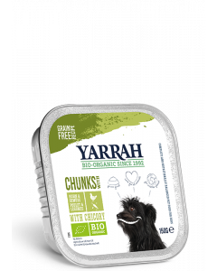 Bouchées Bio Yarrah de poulet et légumes à la chicorée - Chien - 6*150g