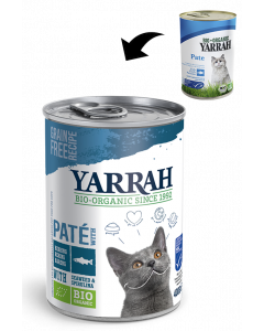 Boîtes Pâté Yarrah Bio Chat Poisson - 12*400g - chat