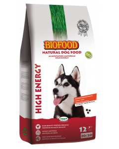 Biofood croquettes HIGH ENERGY SANS BLE pour chien 12,5kg