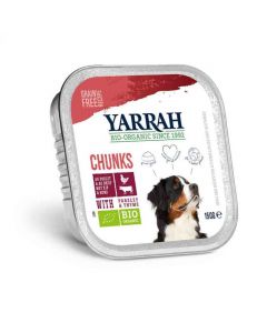 Bouchées Bio Yarrah de bœuf au persil et au thym - Chien - 6*150g