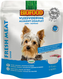 Biofood Vleesvoeding compleet voor hond 7*90 gr / 630gr