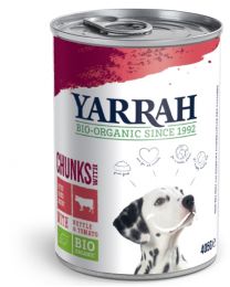 Brokjes Yarrah  in saus Biologisch Hondenvoer - 12*405g