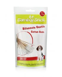 Wattenstaafje Bamboostick voor hond H3D - klein