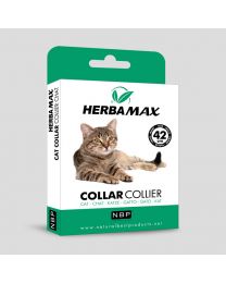 Max Biocide Herba Max - collier antitiques et antiparasites pour chat - 42cm