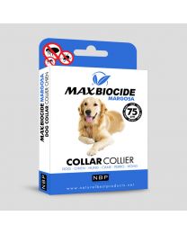 Max Biocide Margosa - collier antitiques et antiparasites pour chien de grande taille - 75cm