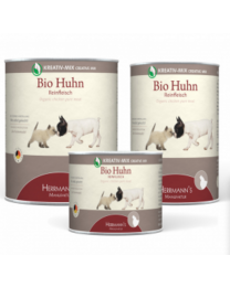 Poulet biologique Viande pure Herrmann 6*800g - Chien et chat